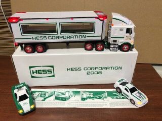 2006 Hess Corporation Nyse York Stock Exchange Toy Truck & Racers Rare
