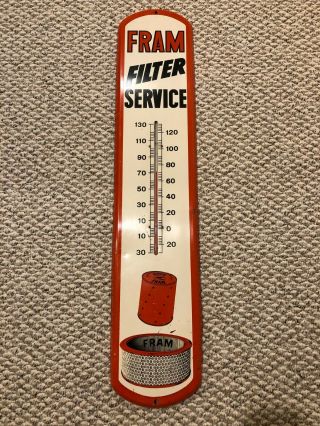 Vintage Fram Filter Service Thermometer