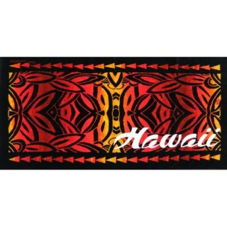Hawaiian Island Hawaii Red Tapa Style 30x60 Hawaii Cotton Beach Towel