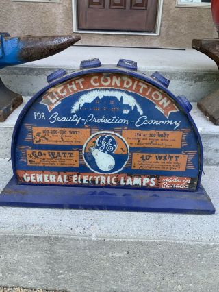Vintage General Electric Light Up Display Advertising