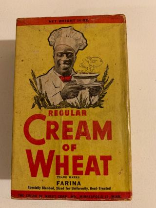 Vintage Antique Full Box Cream Of Wheat Fatima 1946 Nos 14 Oz