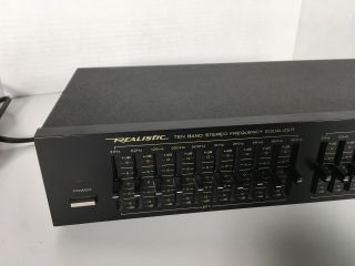 Vintage Realistic Ten Band Stereo Frequency Equalizer - Model 31 - 2018A 2