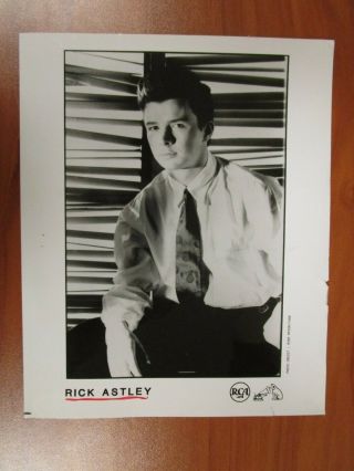 Vintage Glossy Press Photo Singer Rick Astley,  Never Gonna Give You Up,  Rickroll