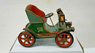 Vintage Trade Mark Modern Japan Tin Litho Lever Action Toy Car