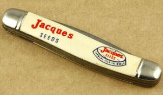 Imperial Usa Vintage Folding Knife Jacques Seeds Advertising