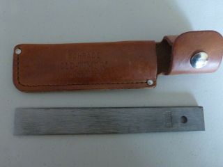 Schrade Old Timer " Honesteel " Knife Sharpener Steel Hs1 With Leather Sheath.