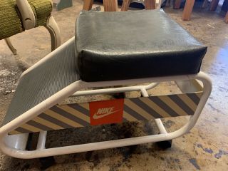 Rare 1980s Nike Air Max Store Display Sign Vntg Jordan Bench Stool