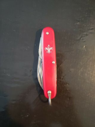 Imperial Official Boy Scouts Of America Red Folding Pocket Knife Opener U.  S.  A.
