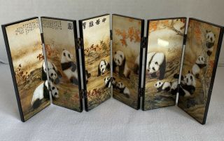 Chinese Panda Small Screen Imitation Of Ancient Small Screen Panda Bears