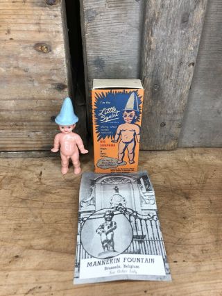 Jc44 Vintage 1940’s Little Squirt Doll With Box & Instructions