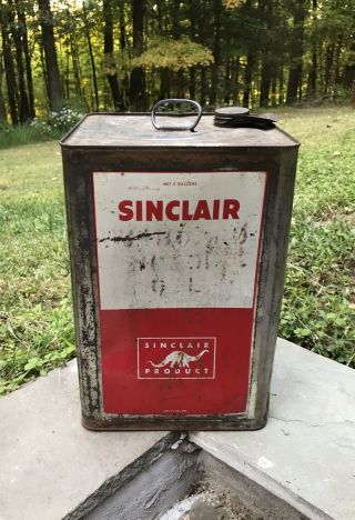 Rare Sinclair Oil Can 5 Gallon Dinosaur Graphic Sinclair Pennsylvania Motor Oil