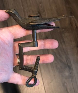 Vintage Early Brass Sewing Bird,  Nicely Detailed