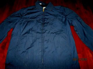 Vintage Usn Us Navy Military Blue Utility Deck Coat Jacket 1988 Dated 38r