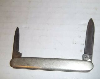 Miller Bros.  Usa Mini Nickel ? Silver 2 Blade Gentleman’s Pocket Knife 1863 - 1926