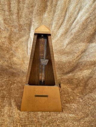 Vintage Seth Thomas Wooden Metronome 10 Model E873 - 007 Mid Century Decor.