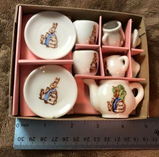 Vintage Peter Rabbit 7 Piece Miniature Tea Set 2