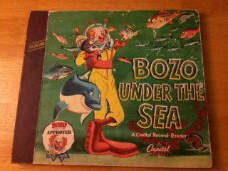 Bozo Under The Sea Capitol Records Clown 78 Rpm