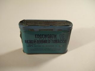 Vintage Edgeworth Ready - Rubbed Tobacco Tin Rare Short Version 3
