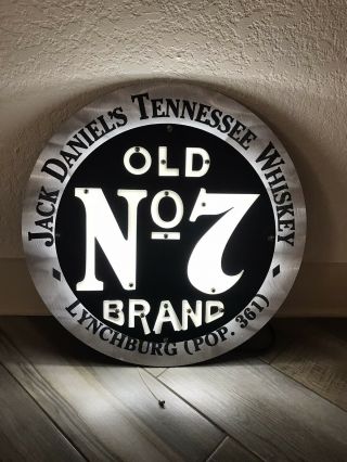 Jack Daniels Old No.  7 Neon Sign - Game Room - Bar - Tennessee Whiskey Rare