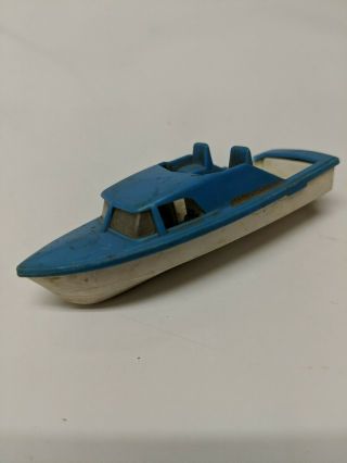 Plastic Toy Boat 3 Inches Long Blue