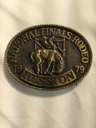 1979 Hesston Belt Buckle National Finals Rodeo Nfr