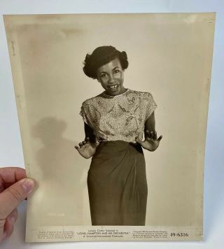 Vintage Photo Movie Still Lionel Hampton And His Orchestra 1949 Lorene Carter