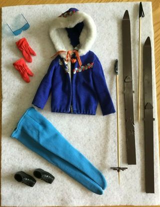 Vintage Barbie Clothes And Accessories By Mattel 948 Ski Queen 1963