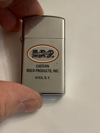 Small Vintage Zippo Lighter 1976 ERP Utica NY Made In USA 3