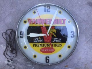 Vanderbilt Tires Pam Clock