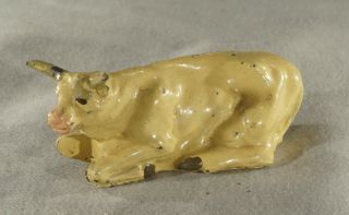 Vintage Antique Lead Toy Animal Figure Cow (inv.  No.  4040)