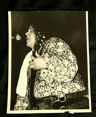 July 26th 1970 Leslie West Guitar Vocals Of Mountain 8x10 Photo By Dave Pierson
