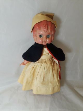 Vintage Celluloid Doll Made In Japan 11 " Tall