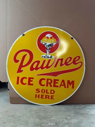30 " Porcelain Ice Cream Double Sided Sign