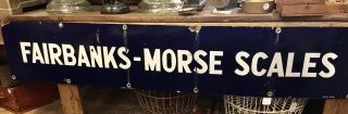 , Vintage Fairbanks - Morse Scales Porcelain Sign