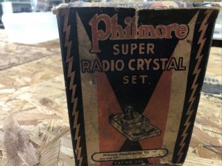 Vintage Philmore Radio Crystal Set 336 (rose) Usa