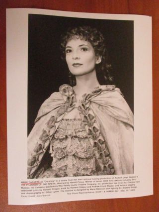 Vtg Glossy Press Photo Actress Marie Danvers As Christine Phantom Of The Opera