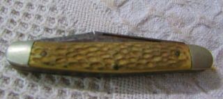 Vintage Kutmaster Pocket Knife With 3 Blades,  Usa Made In Utica,  Ny