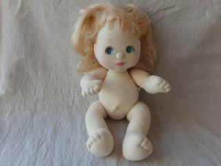 Vintage 1985 My Child Girl Doll With Blonde Hair Aqua Blue Eyes Mattel
