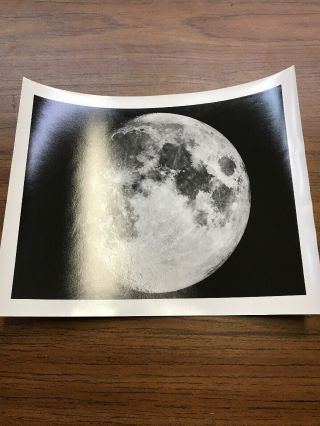 8x10 Photo Vintage Moon From Mt Wilson Palomar Observatories Outer Space