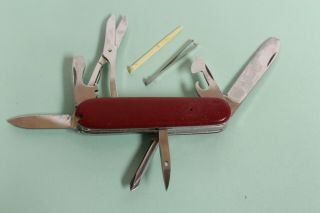 Victorinox Swiss Army Knife Pocket Knife 3 1/4 " L613 Red Vintage