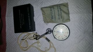Vintage A R & J Meylan Pocket Stopwatch 300a Swiss Made & & Box