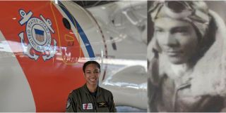 Coast Guard Lt.  Ronaqua Russell - First African - American Female Awarded Air Medal