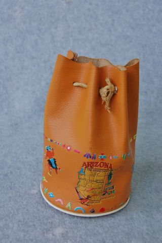 Faux Buckskin Indian Pouch Bag Souvenir Arizona Vintage Child Toy Western Native