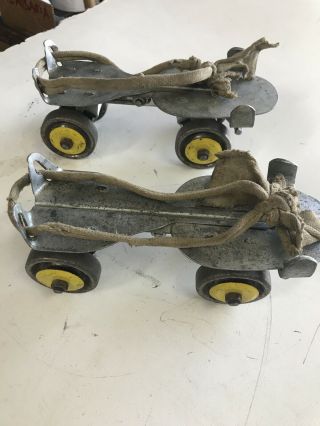 1950’s Union Hardware Company Steel Wheel Roller Skates