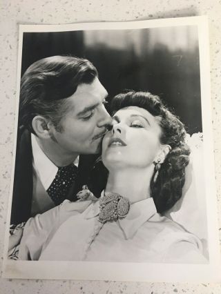 Vivien Leigh And Clark Gables Vintage Photos 8x10 Black &white.