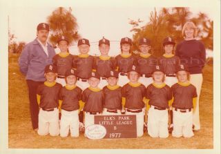 Little League Baseball Team 5 X 7 Found Photo Color Vintage 83 18