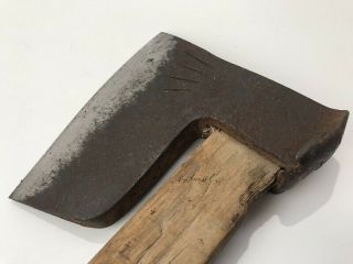 Japanese Iron Axe Hatchet Ono Vtg Hand Made Wooden Carpenter Tool j455 3