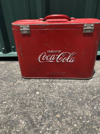 Vintage 1950’s Coca - Cola Coke Airline Drink Cooler All