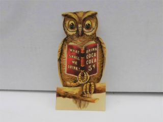 1906 Coca Cola Owl Bookmark Celluloid Whitehead Hoag Co.  Advertising