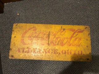 Vintage Coca Cola straight sided bottle Wooden Crate carrier 2